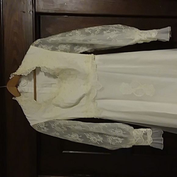 Vintage 40s/50s lace wedding dress Handmade? - Picture 11 of 17